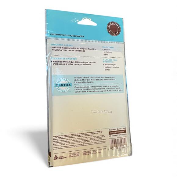 Martha Stewart Avery Embossed Mailing Seals Lot of 6, 108 Total Home Office - Picture 3 of 6